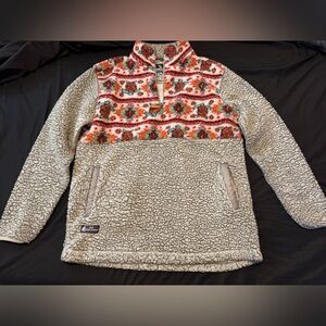 Women’s Patterned Sherpa Pullover